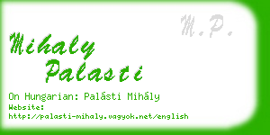 mihaly palasti business card
