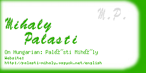 mihaly palasti business card